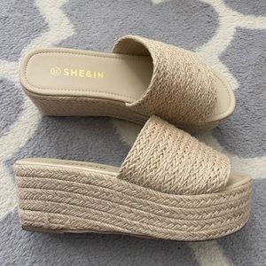 Platform Jute Espadrille Sandal Wedges